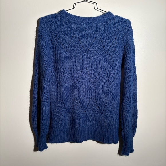 Abercrombie & Fitch Wool Blend Blue Knit Sweater - Picture 5 of 6